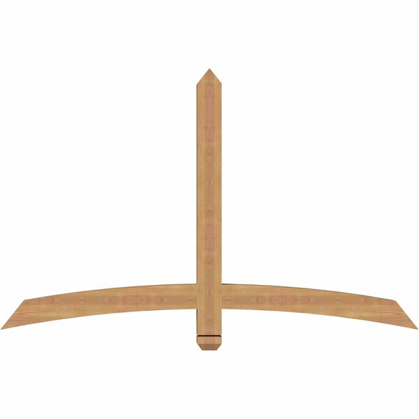 Ekena Millwork Bellingham Timber Gable Bracket, Western Red Cedar, 60"W x 38"H x 3 1/2"D x 3 1/2"F, 15/12 Pitch GBW060X38X0404BEL00SWR - main